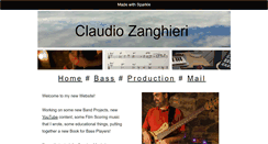 Desktop Screenshot of claudiozanghieri.com